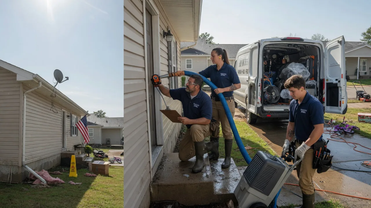 Ceiling Water Damage Restoration in Lincoln, KS near me